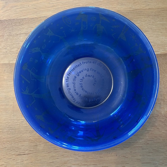 Cobalt Blue Bowl Signed by Artist - Picture 7 of 9